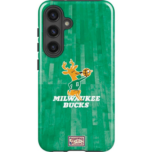 NBA Milwaukee Bucks Hardwood Classics Galaxy S25 Plus Impact Case