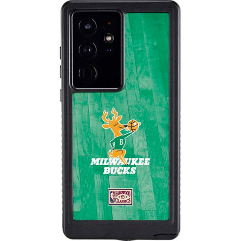 NBA Milwaukee Bucks Hardwood Classics Galaxy S24 Ultra Waterproof Case