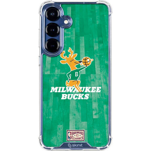 NBA Milwaukee Bucks Hardwood Classics Galaxy S25 Clear Case