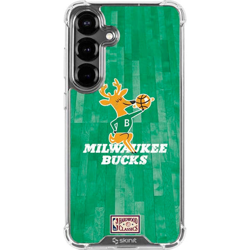 NBA Milwaukee Bucks Hardwood Classics Galaxy S26 Clear Case