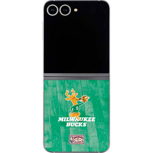 NBA Milwaukee Bucks Hardwood Classics Galaxy Z Flip6 Skin