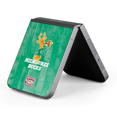 NBA Milwaukee Bucks Hardwood Classics Galaxy Z Flip6 Skin