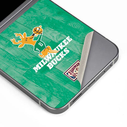 NBA Milwaukee Bucks Hardwood Classics Galaxy Z Flip6 Skin