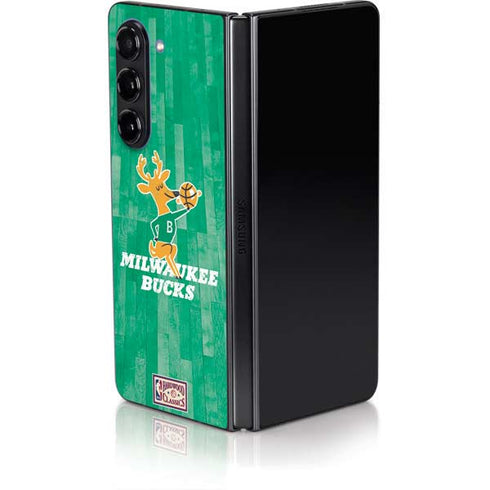 NBA Milwaukee Bucks Hardwood Classics Galaxy Z Fold5 5G Skin