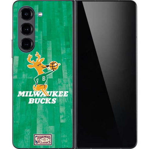 NBA Milwaukee Bucks Hardwood Classics Galaxy Z Fold5 5G Skin