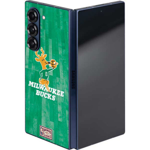NBA Milwaukee Bucks Hardwood Classics Galaxy Z Fold6 Skin