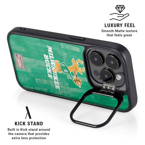 NBA Milwaukee Bucks Hardwood Classics iPhone 13 Pro Kickstand Case
