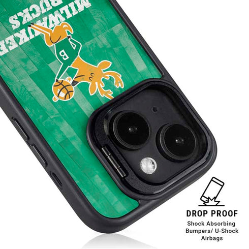 NBA Milwaukee Bucks Hardwood Classics iPhone 14 Plus Kickstand Case