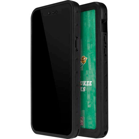 NBA Milwaukee Bucks Hardwood Classics iPhone 15 Pro Waterproof Case