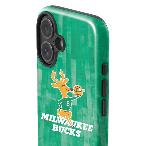 NBA Milwaukee Bucks Hardwood Classics iPhone 16 Plus Impact Case