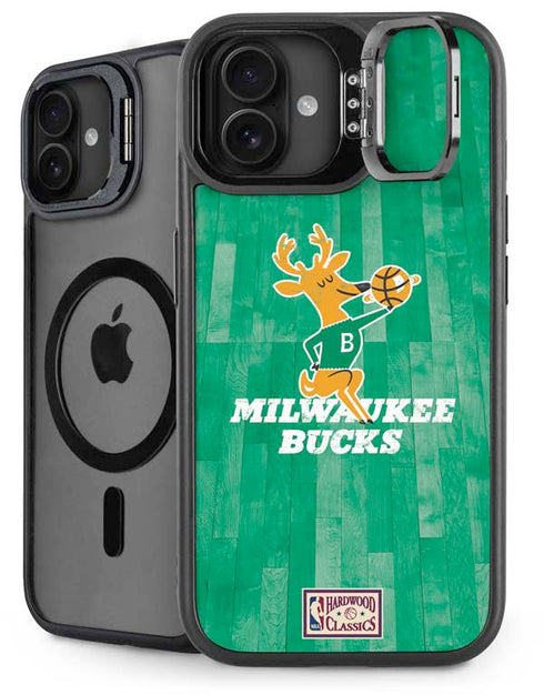 NBA Milwaukee Bucks Hardwood Classics iPhone 16 Plus Kickstand Case