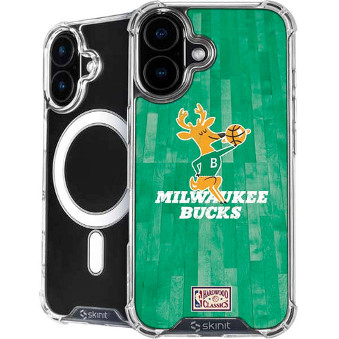 NBA Milwaukee Bucks Hardwood Classics iPhone 16 Plus MagSafe Case