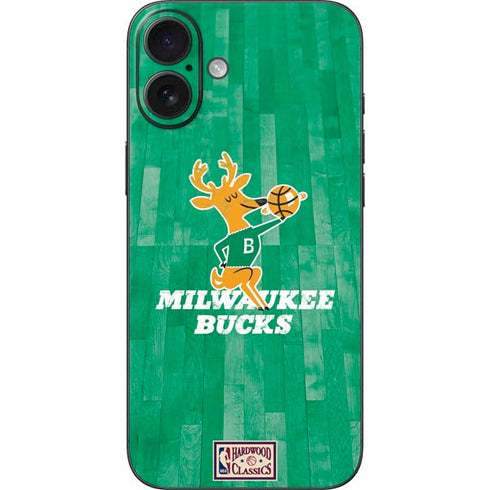 NBA Milwaukee Bucks Hardwood Classics iPhone 16 Plus Skin