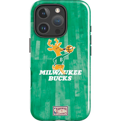 NBA Milwaukee Bucks Hardwood Classics iPhone 16 Pro Impact Case