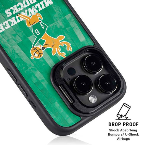 NBA Milwaukee Bucks Hardwood Classics iPhone 16 Pro Max Kickstand Case