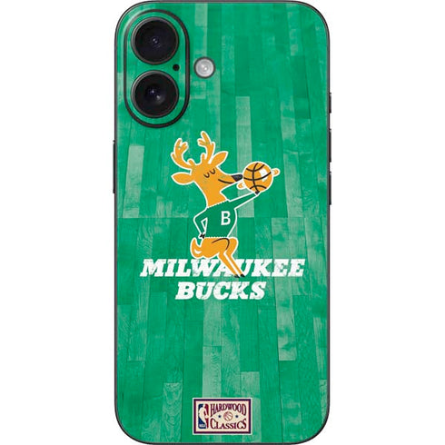 NBA Milwaukee Bucks Hardwood Classics iPhone 16 Skin