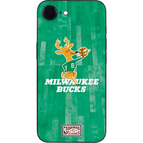 NBA Milwaukee Bucks Hardwood Classics iPhone 16e Skin