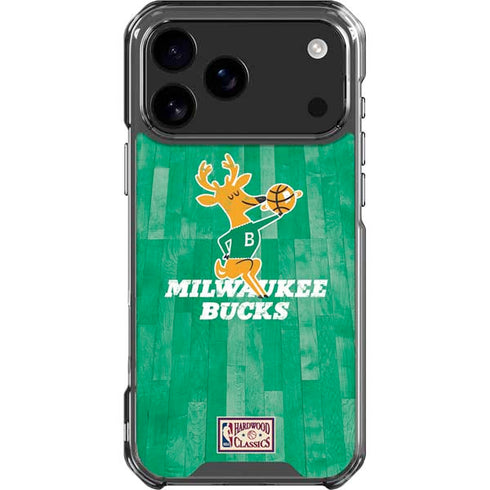 NBA Milwaukee Bucks Hardwood Classics iPhone 18 Pro Max Clear Case