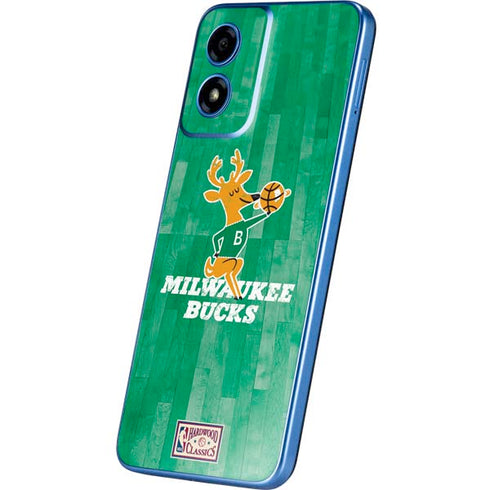 NBA Milwaukee Bucks Hardwood Classics Moto G Play 4G (2024) Skin