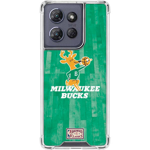 NBA Milwaukee Bucks Hardwood Classics Moto G Power 5G (2025) Clear Case