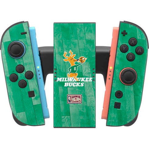 NBA Milwaukee Bucks Hardwood Classics Nintendo Switch 2 (2025) Joy-Con Controller Skin