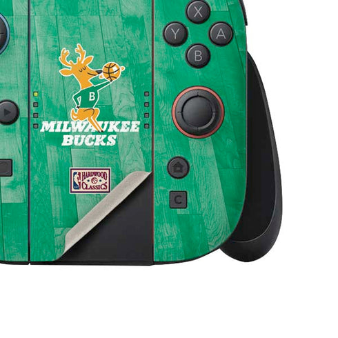 NBA Milwaukee Bucks Hardwood Classics Nintendo Switch 2 (2025) Joy-Con Controller Skin