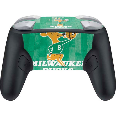 NBA Milwaukee Bucks Hardwood Classics Nintendo Switch 2 (2025) Pro Controller Skin
