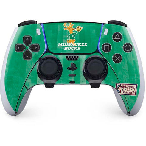 NBA Milwaukee Bucks Hardwood Classics PS5 DualSense Edge Pro Controller Skin