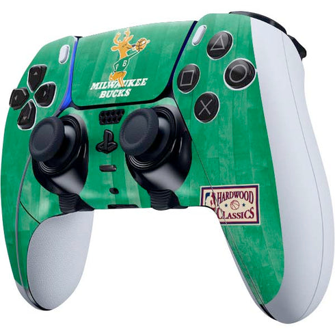 NBA Milwaukee Bucks Hardwood Classics PS5 DualSense Edge Pro Controller Skin