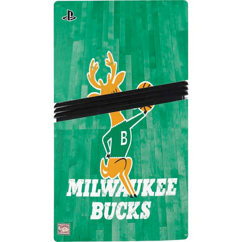 NBA Milwaukee Bucks Hardwood Classics PS5 Pro Disk Bundle Skin