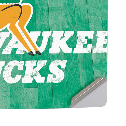 NBA Milwaukee Bucks Hardwood Classics PS5 Pro Disk Console Skin