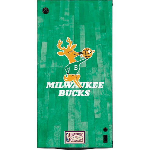 NBA Milwaukee Bucks Hardwood Classics XBox Series X Digital Edition Console Skin