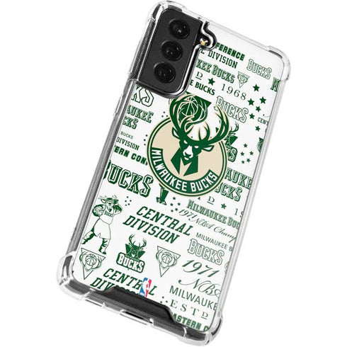 NBA Milwaukee Bucks Historic Blast New Galaxy S22 Clear Case