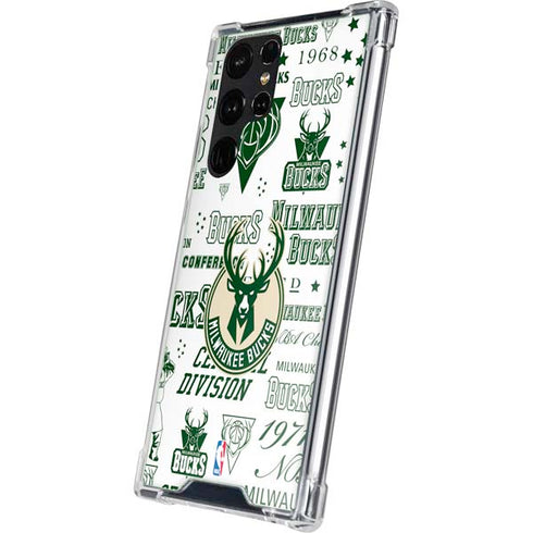 NBA Milwaukee Bucks Historic Blast New Galaxy S23 Ultra Clear Case