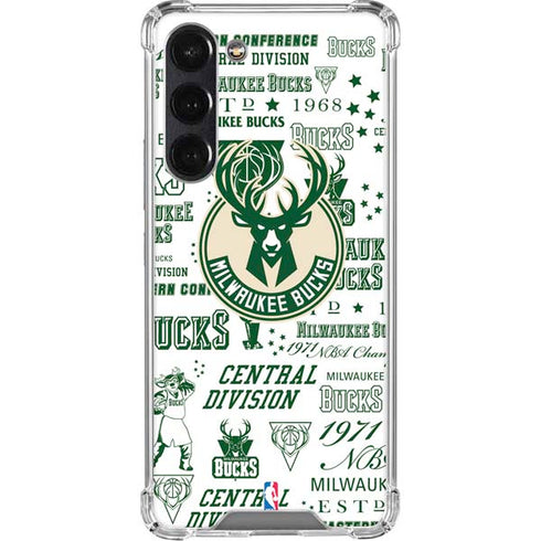 NBA Milwaukee Bucks Historic Blast New Galaxy S24 FE Clear Case