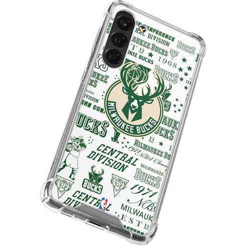 NBA Milwaukee Bucks Historic Blast New Galaxy S24 FE Clear Case