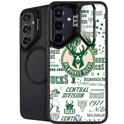 NBA Milwaukee Bucks Historic Blast New Galaxy S25 Kickstand Case