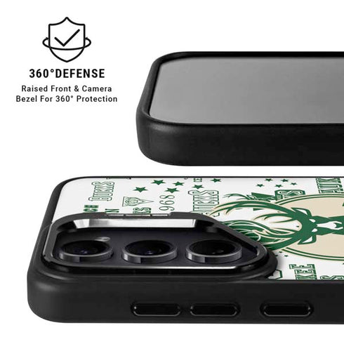 NBA Milwaukee Bucks Historic Blast New Galaxy S25 Kickstand Case