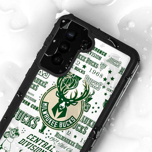 NBA Milwaukee Bucks Historic Blast New Galaxy S24 Plus Waterproof Case