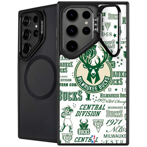 NBA Milwaukee Bucks Historic Blast New Galaxy S25 Ultra Kickstand Case