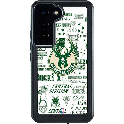 NBA Milwaukee Bucks Historic Blast New Galaxy S24 Waterproof Case