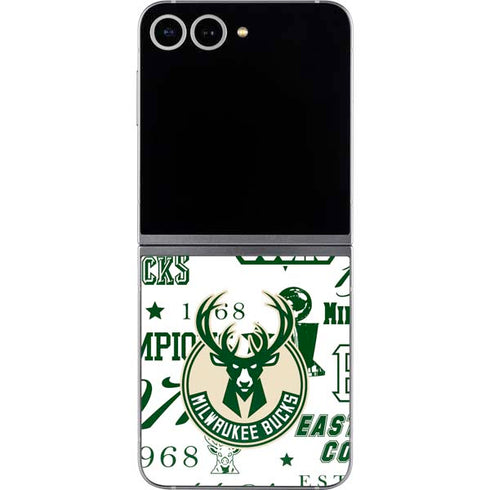 NBA Milwaukee Bucks Historic Blast New Galaxy Z Flip6 Skin