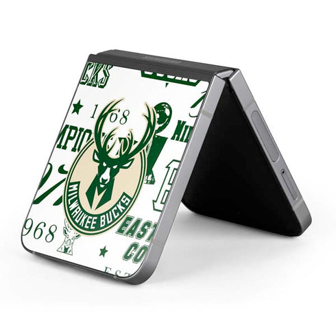 NBA Milwaukee Bucks Historic Blast New Galaxy Z Flip6 Skin