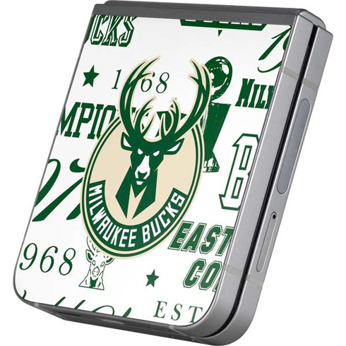 NBA Milwaukee Bucks Historic Blast New Galaxy Z Flip6 Skin