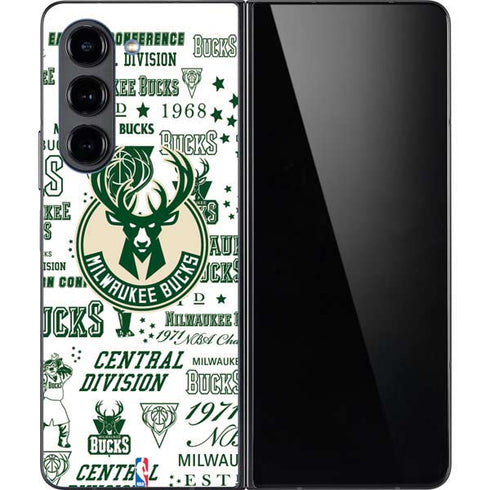 NBA Milwaukee Bucks Historic Blast New Galaxy Z Fold5 5G Skin