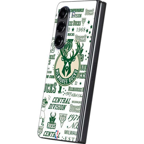 NBA Milwaukee Bucks Historic Blast New Galaxy Z Fold5 5G Skin