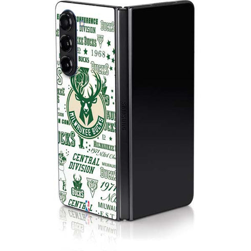 NBA Milwaukee Bucks Historic Blast New Galaxy Z Fold5 5G Skin