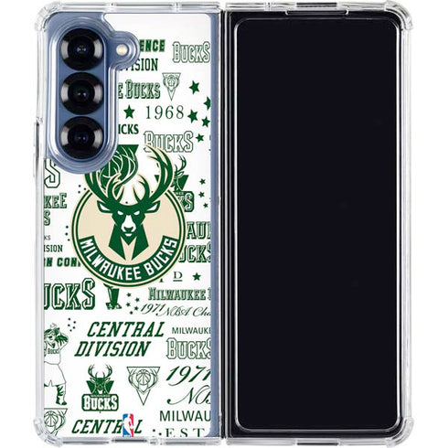 NBA Milwaukee Bucks Historic Blast New Galaxy Z Fold6 Clear Case