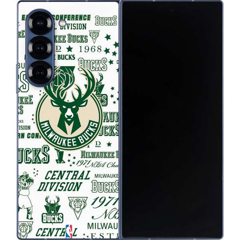 NBA Milwaukee Bucks Historic Blast New Galaxy Z Fold6 Skin