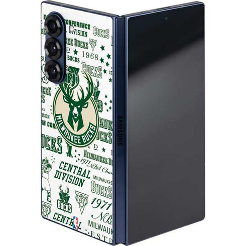 NBA Milwaukee Bucks Historic Blast New Galaxy Z Fold6 Skin